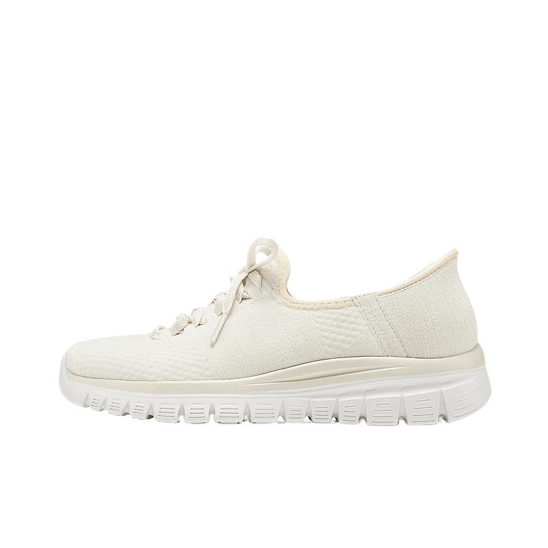 Skechers Breathable Low-Top Casual Shoes Women's Ivory купить в интернет-магазине Yoocart с быстрой доставкой по России.