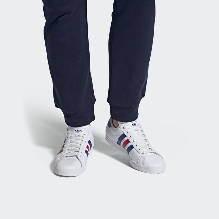Adidas Coast Star 'White Royal Scarlet' купить в интернет-магазине Yoocart с быстрой доставкой по России.