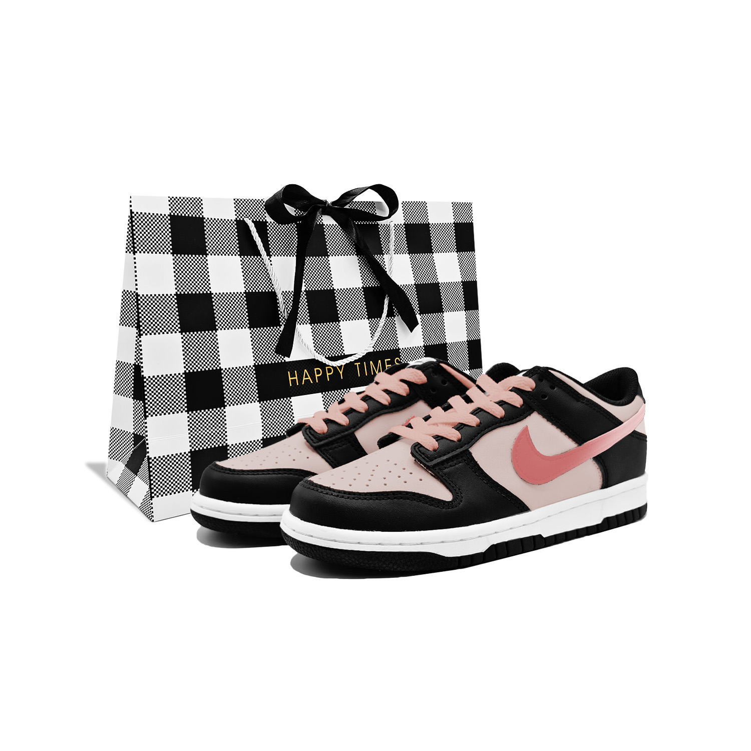 Nike Dunk Blackberry Powderberry Cushioning, Wear Resistant Low top Skateboard Shoes Unisex