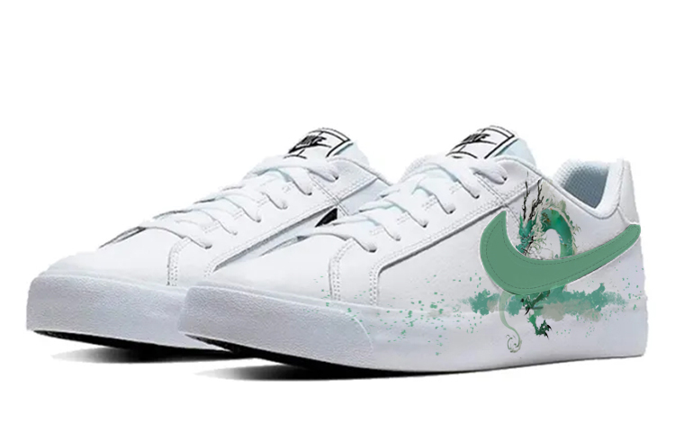 Nike Court Royale Anti-Slip Wear-Resistant Low-Top Skateboard Shoes Unisex White Gold купить в интернет-магазине Yoocart с быстрой доставкой по России.