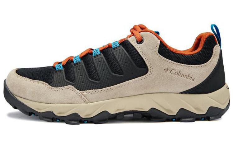 Columbia Shock Absorbers With Slip Resistant And Abrasion Resistant Properties Low Top Outdoor Shoes Men's Brown Gray