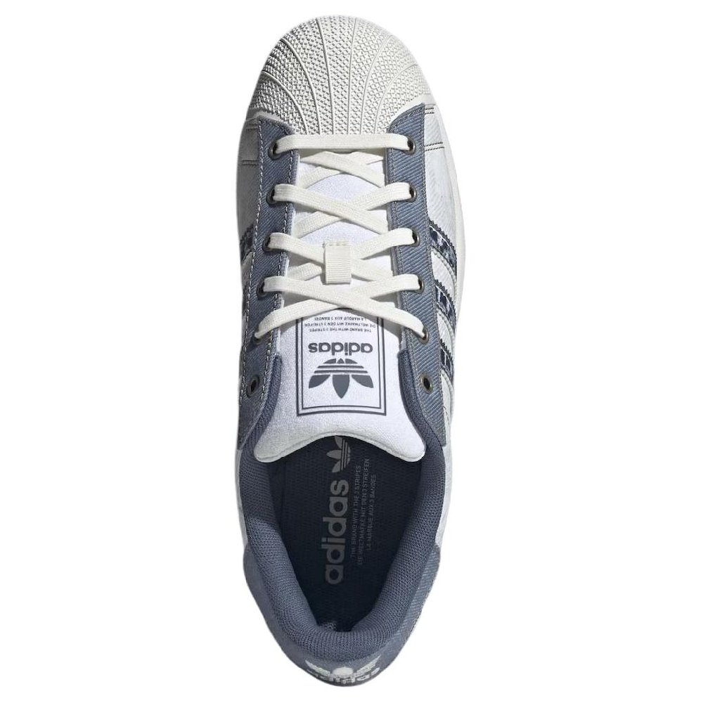 Adidas Originals Superstar 2 Low top Skateboard Shoes Unisex White Blue