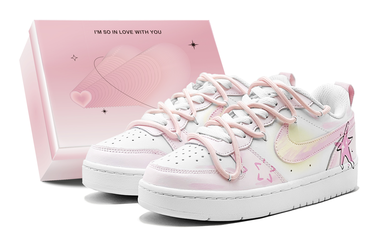 Nike Court Borough 2 Skateboard Shoes Women's Low top Yellow