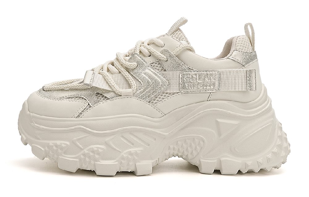 EBLAN Wear-Resistant Height Increasing Low-Top Chunky Sneakers Women's