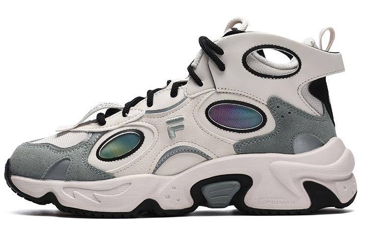 FILA FUSION Raccoon Mid We Mid Top Casual Shoes Women's Snow Limestone
