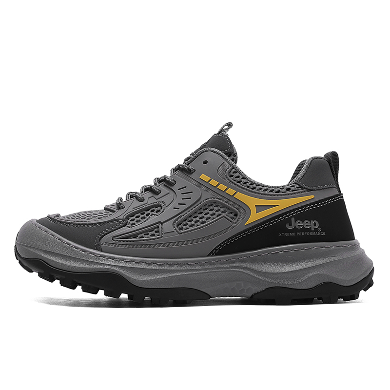 Jeep Low Top Hiking Shoes Men's Gray