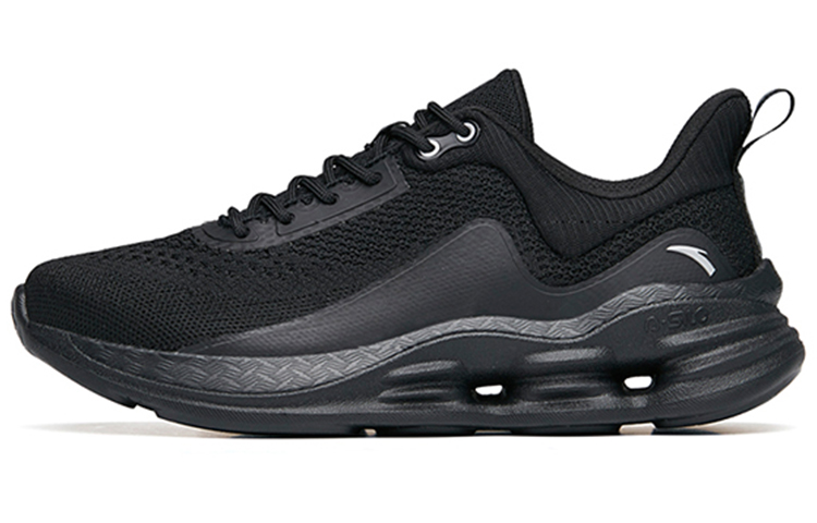 Anta Comprehensive Training Collection Cushioning Lightweight Breathable Low-Top Running Shoes Women's Black Silver
