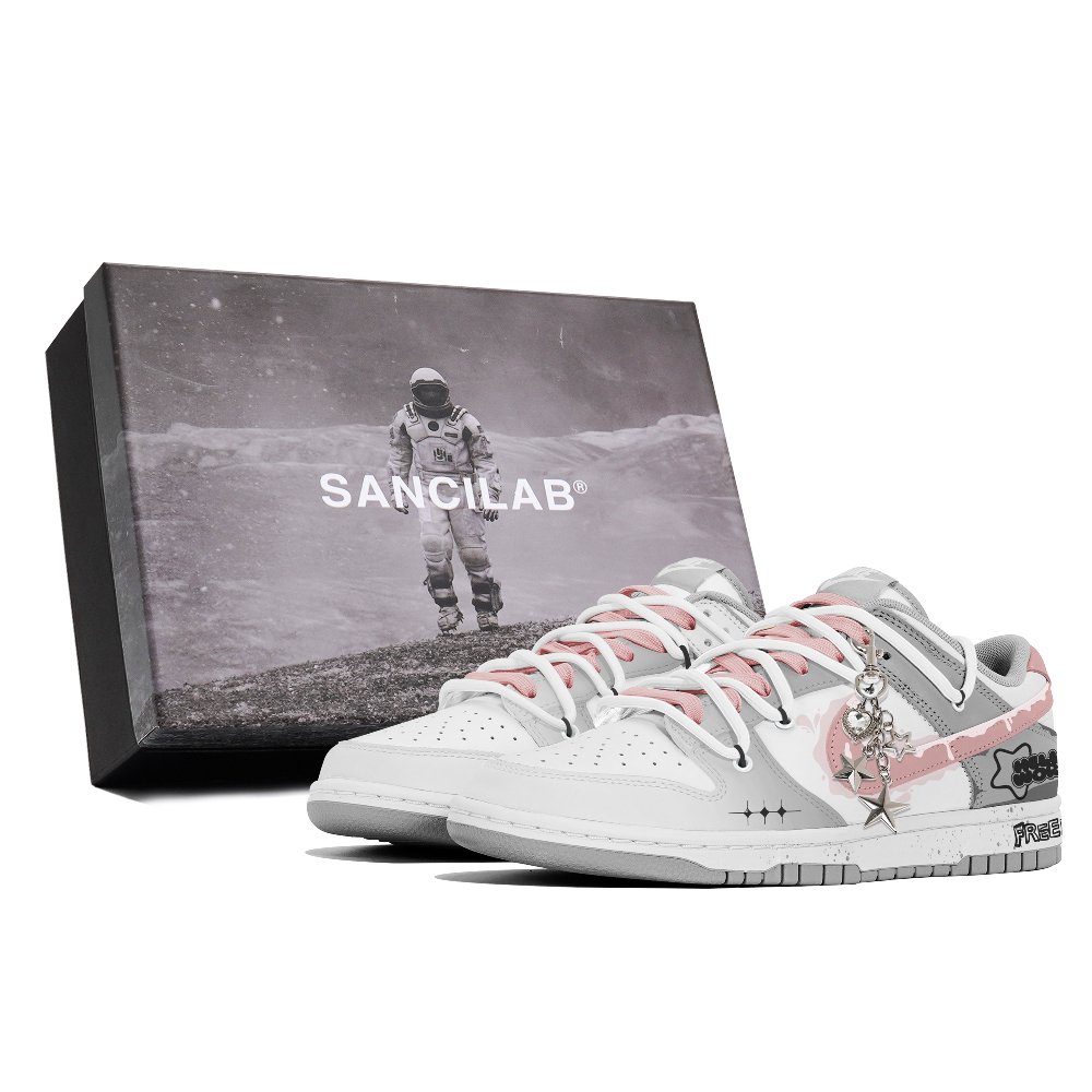 Nike Dunk Skateboard Shoes Unisex Low-Top Pink