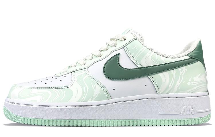 Nike Air Force 1 Durable Breathable Low-Top Skateboard Shoes Men's Green White