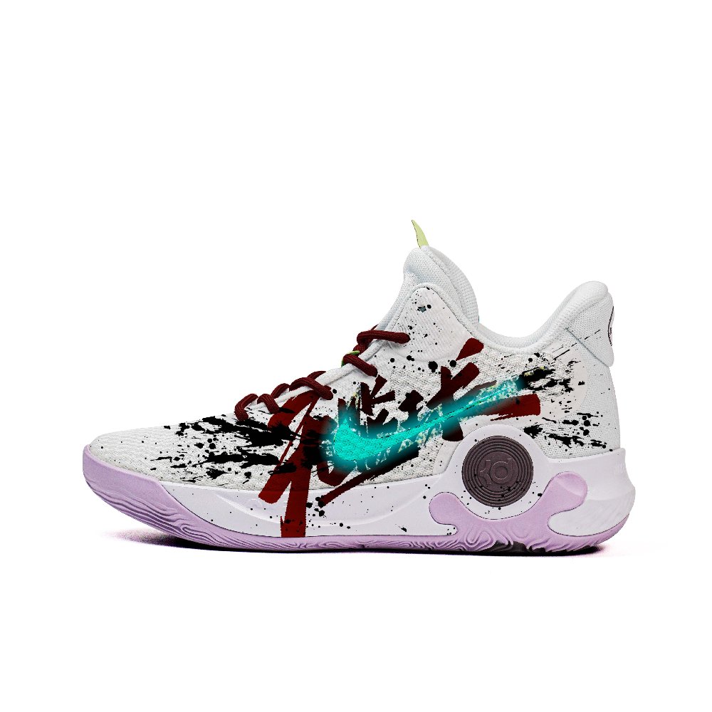 Nike KD Trey 5 IX Cushioning Slip Resistant Coverage Mid Top Vintage Basketball Shoes Unisex Black White