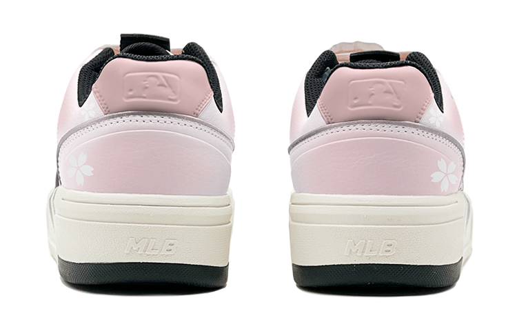 MLB Chunky Liner Romantic 520 Blue Cherry Blossom Love Casual Low-Top Skateboard Shoes Unisex Pink White