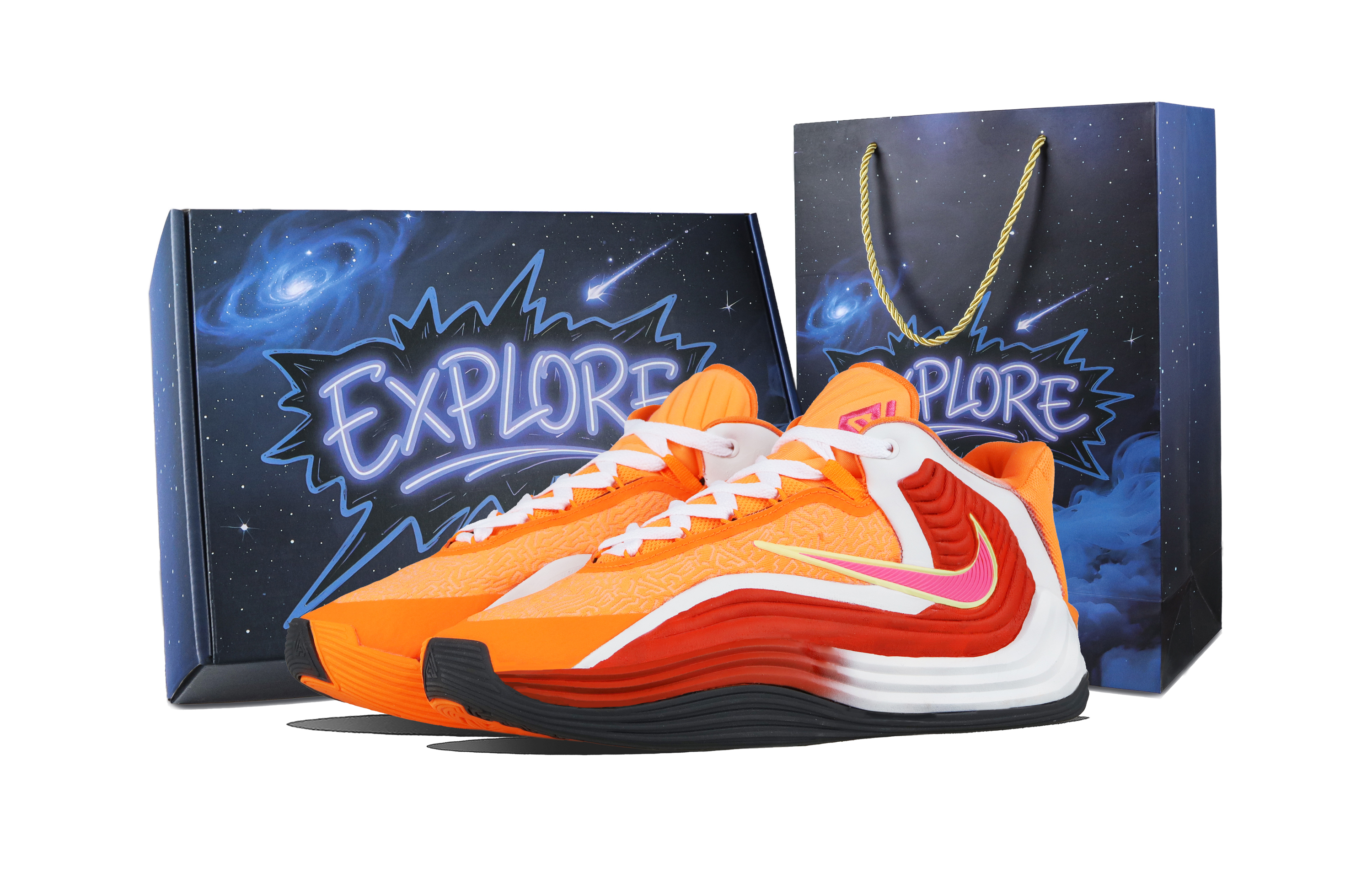 Nike Giannis Freak 7 Fiery Flow Abrasion Resistant Mid top Basketball Shoes Unisex