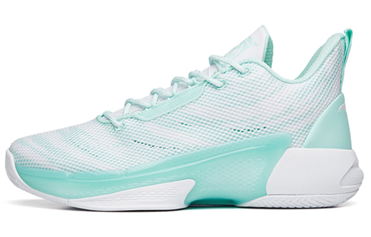 Anta Attack 4 Mid-Top Basketball Shoes Men's White Blue