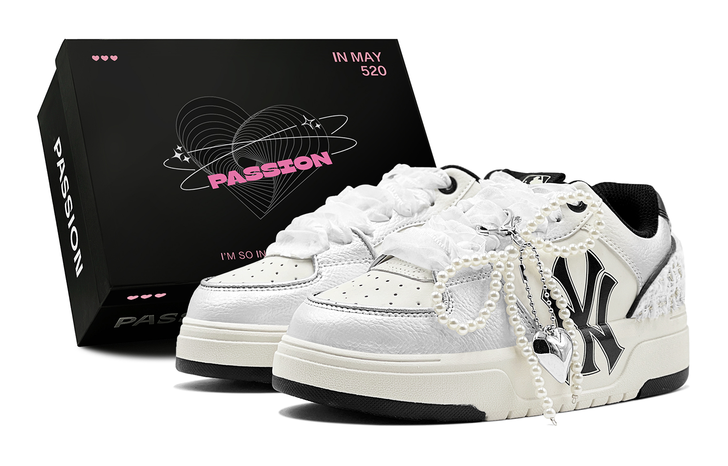 MLB Chunky Liner Skateboard Shoes Unisex Low top Black