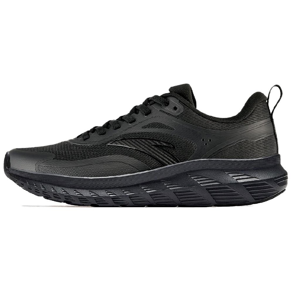 Anta Shock Absorbers Rebound Low Top Casual Running Shoes Men's Basic Black