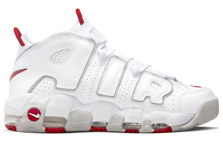 Nike Air More Uptempo 96 White Grey Fog University Red купить в интернет-магазине Yoocart с быстрой доставкой по России.