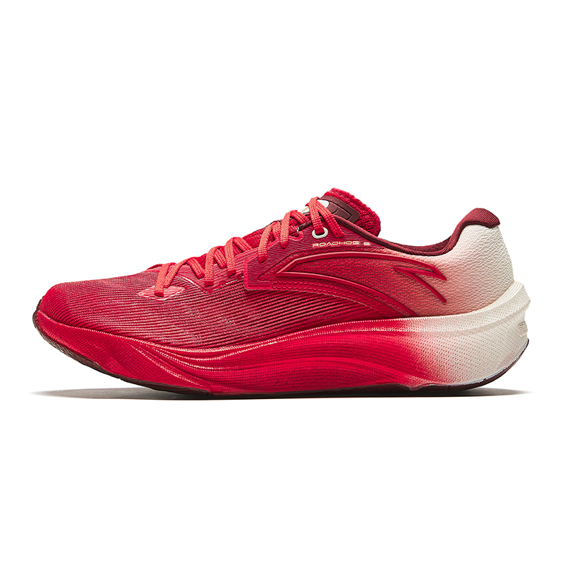 Anta Asphalt Road Fighter 2.0 Cushioning Wear-Resistant Low-Top Running Shoes Men's Red