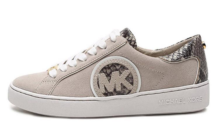 MICHAEL KORS MK Keaton Low Top Stylish Skateboarding Shoes Women's Sand Gray
