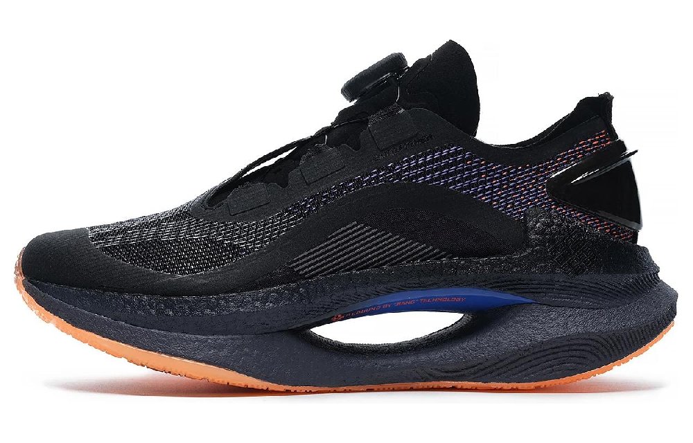 LiNing Absolute Phantom 1.0 Cushioned Slip-Resistant Support Low-Top BOOM Technology Running Shoes Women's Black Purple
