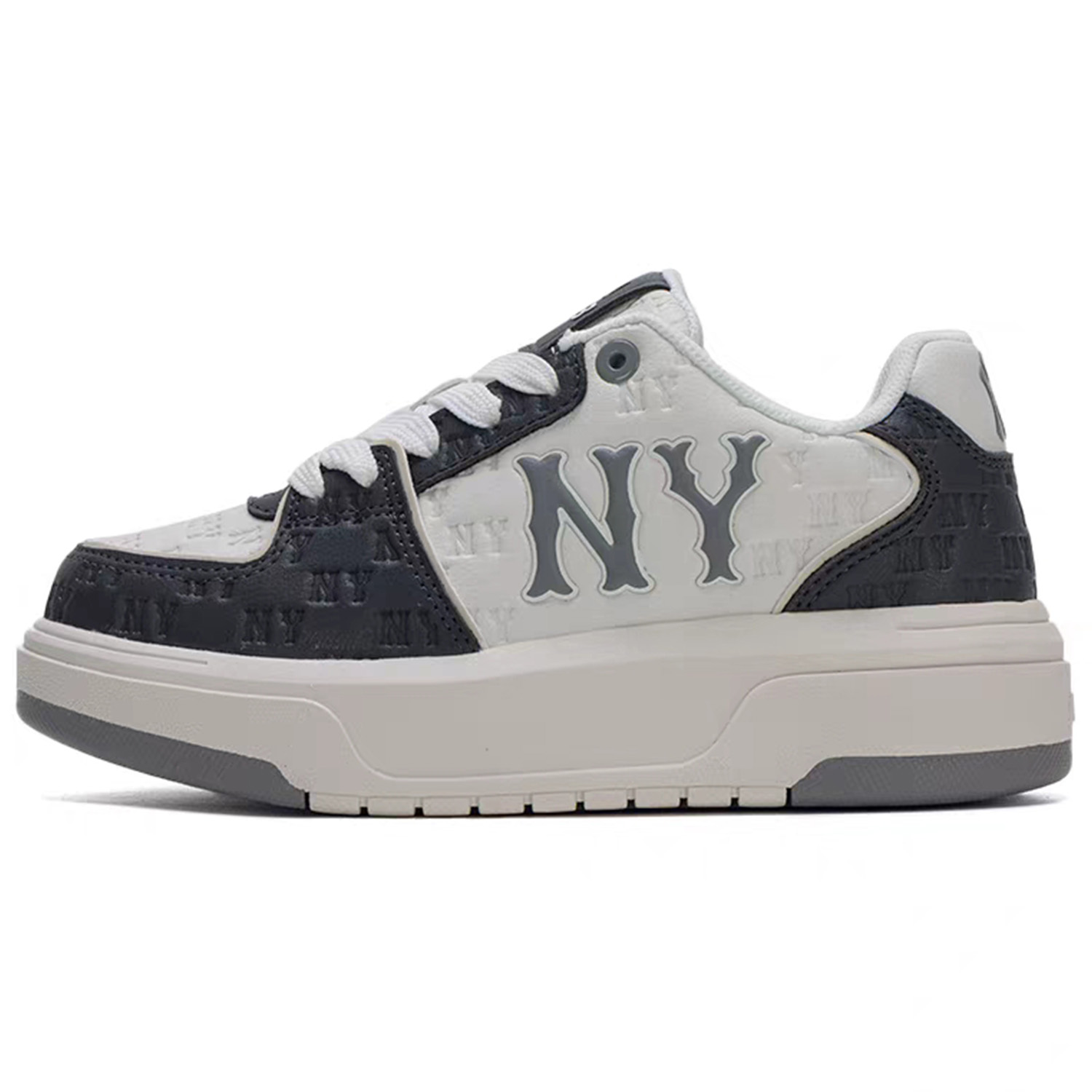 MLB Chunky Liner Cushioning, Lightweight, Breathable Low top Skateboard Shoes Unisex Charcoal Gray