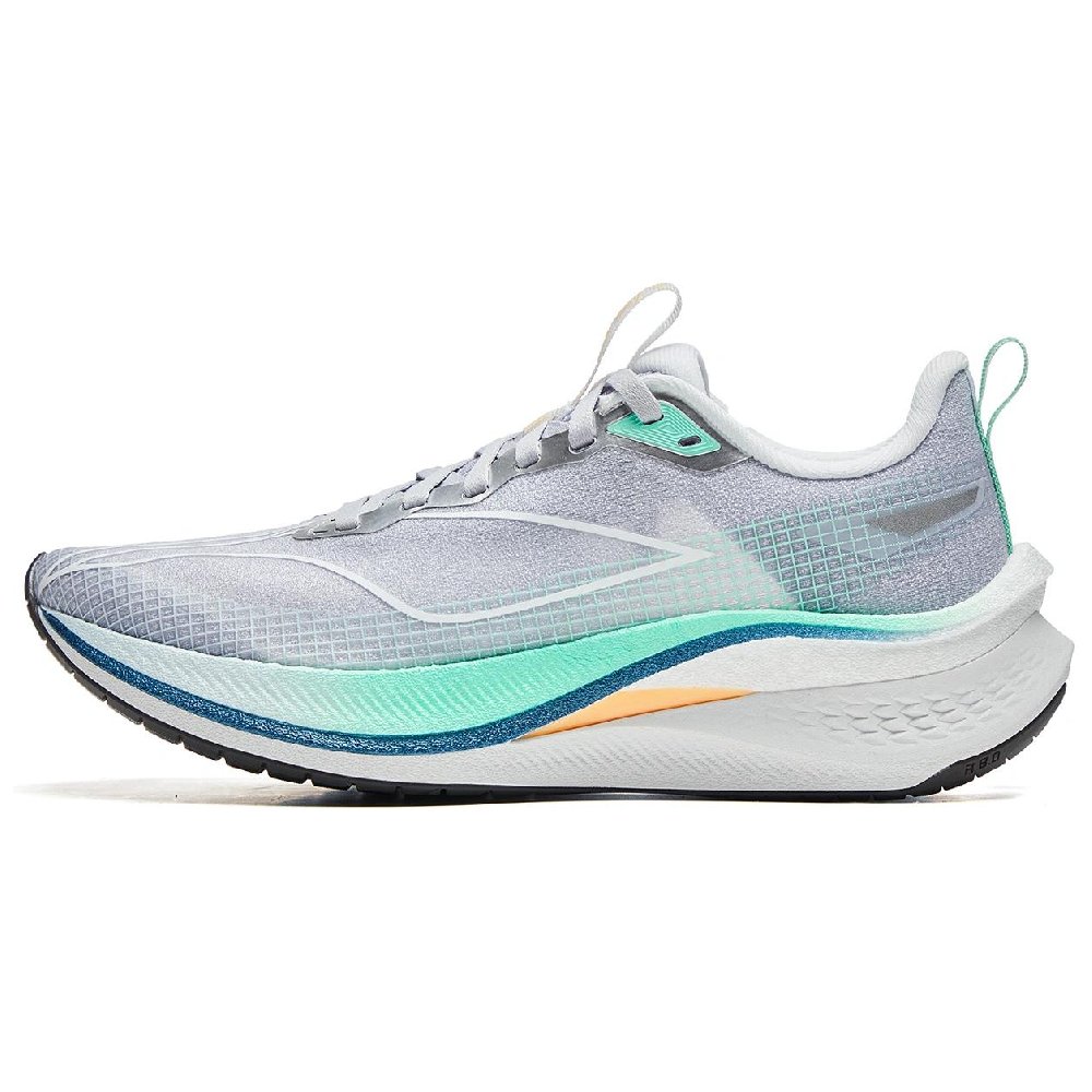LiNing Red Hare 7 Pro Cushioning Wear-Resistant Rebound Low-Top Running Shoes Women's Purple Smoke Blue