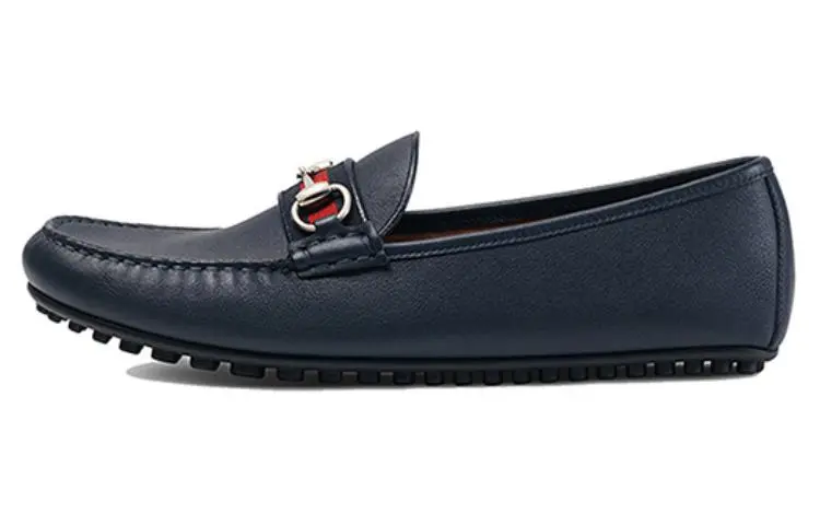 GUCCI Loafer 'Web Leather' Men's