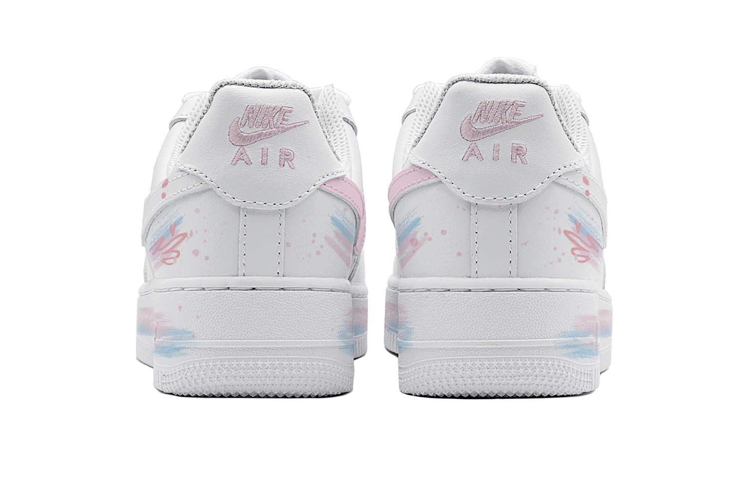 Nike Air Force 1 Low Anti-Slip Wear-Resistant Low-Top Skateboard Shoes Men's White Blue купить в интернет-магазине Yoocart с быстрой доставкой по России.