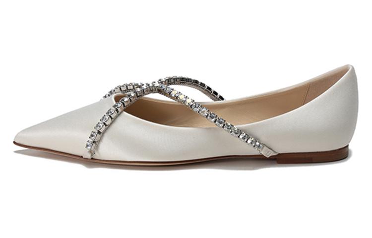 Jimmy Choo Women's Casual Shoes Women's Low-Top Ivory White