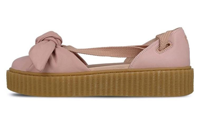 PUMA Bow Creeper Sandal Rihanna Fenty Silver Pink Women's