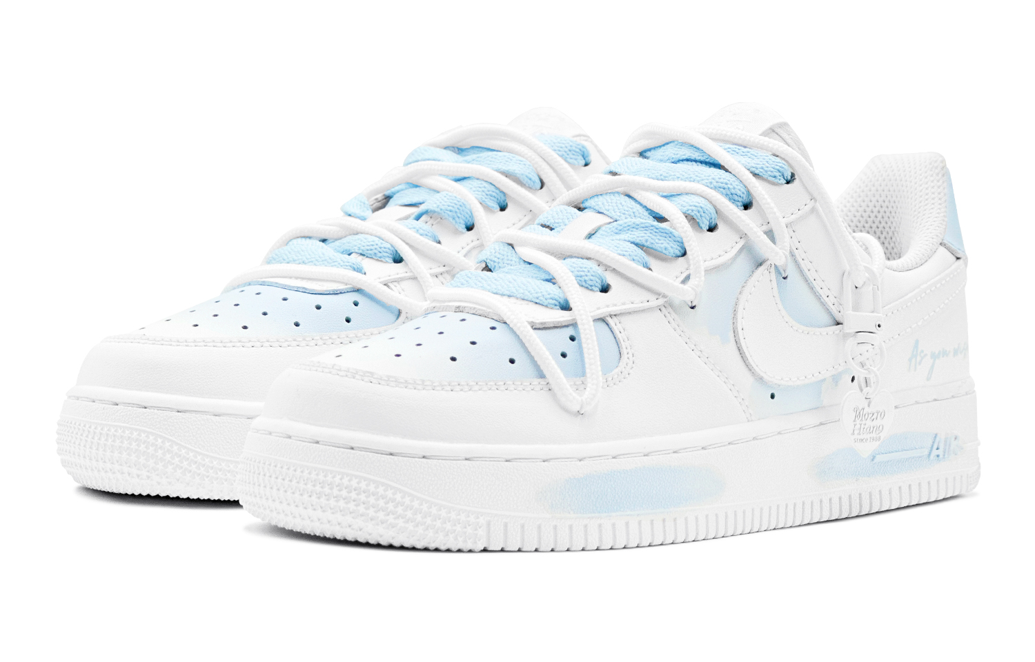 Nike Air Force 1 Low Top Skateboard Shoes Men's Blue White купить в интернет-магазине Yoocart с быстрой доставкой по России.