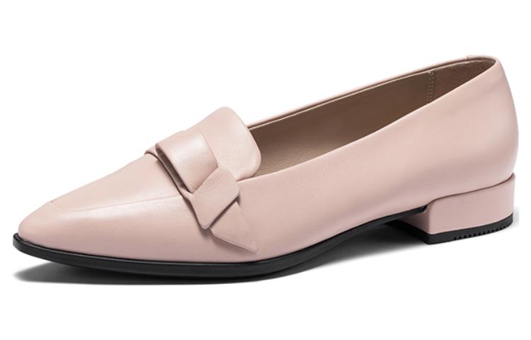 Ecco 20-Pointed Toe Collection Casual Single Shoes Women's Nude Pink