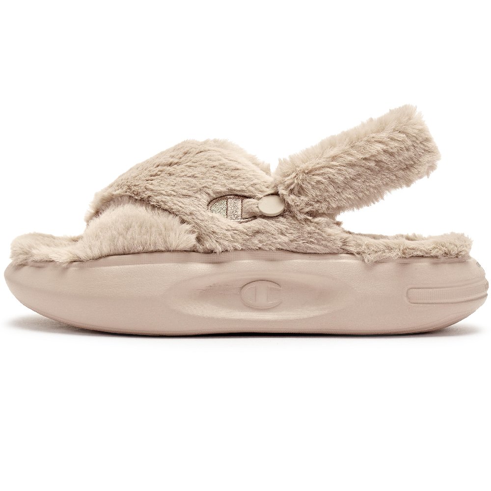 Champion Fluffy Collection Slide Slippers Women's Khaki