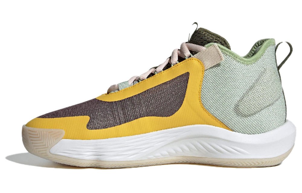Adidas Originals ADIZERO SELECT Cushioning Wear-Resistant Mid-Top Casual Shoes Men's Yellow Green Brown