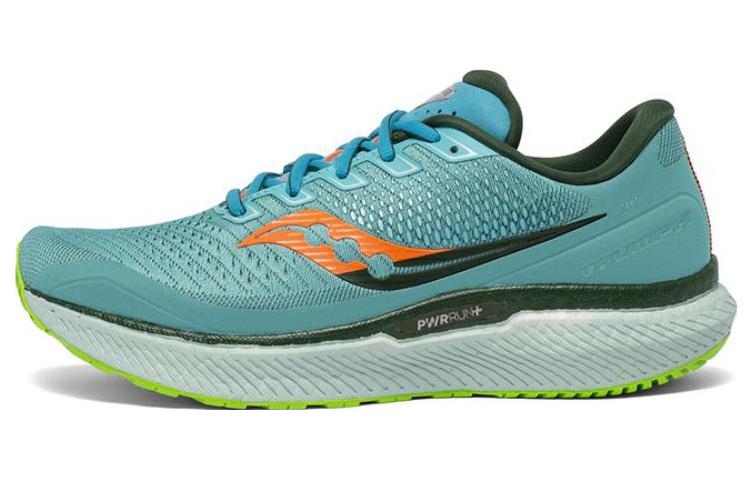 Saucony Triumph Shock Absorbers With Slip Resistant And Abrasion Resistant Properties Low Top Running Shoes Men's Green