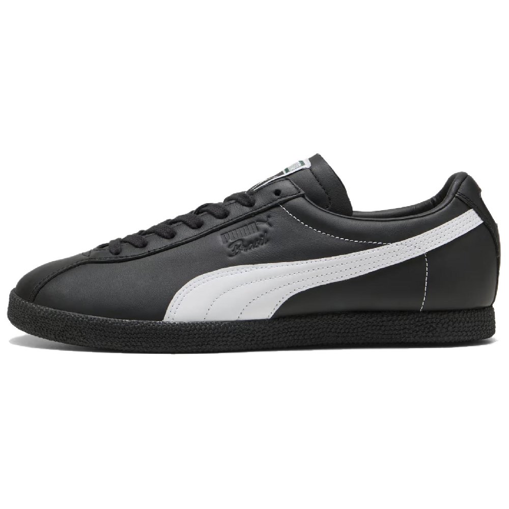 PUMA Brasil Abrasion Resistant Low Top Skateboard Shoes Unisex Black
