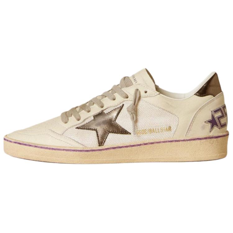 Golden Goose Ball Star Low Top Skateboard Shoes Women's Ecru