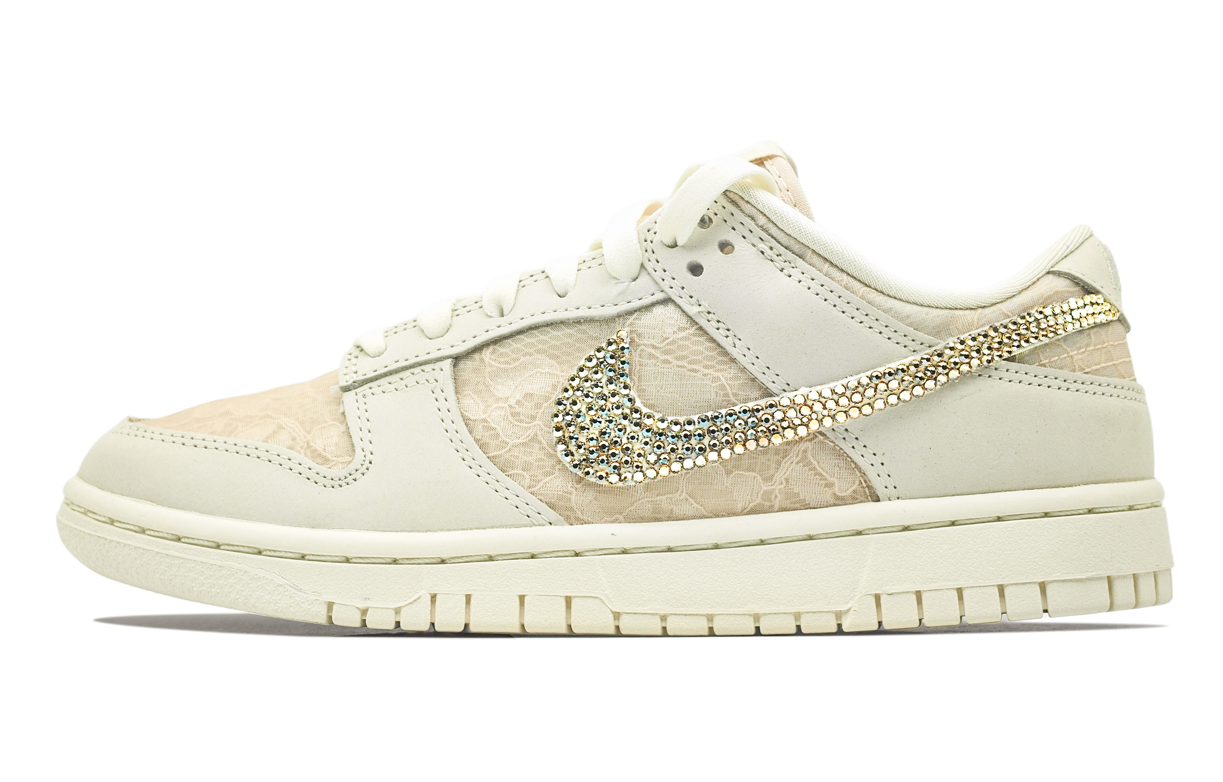 Nike Dunk Fragrant Amber Abrasion Resistant Low top Skateboard Shoes Women's Beige