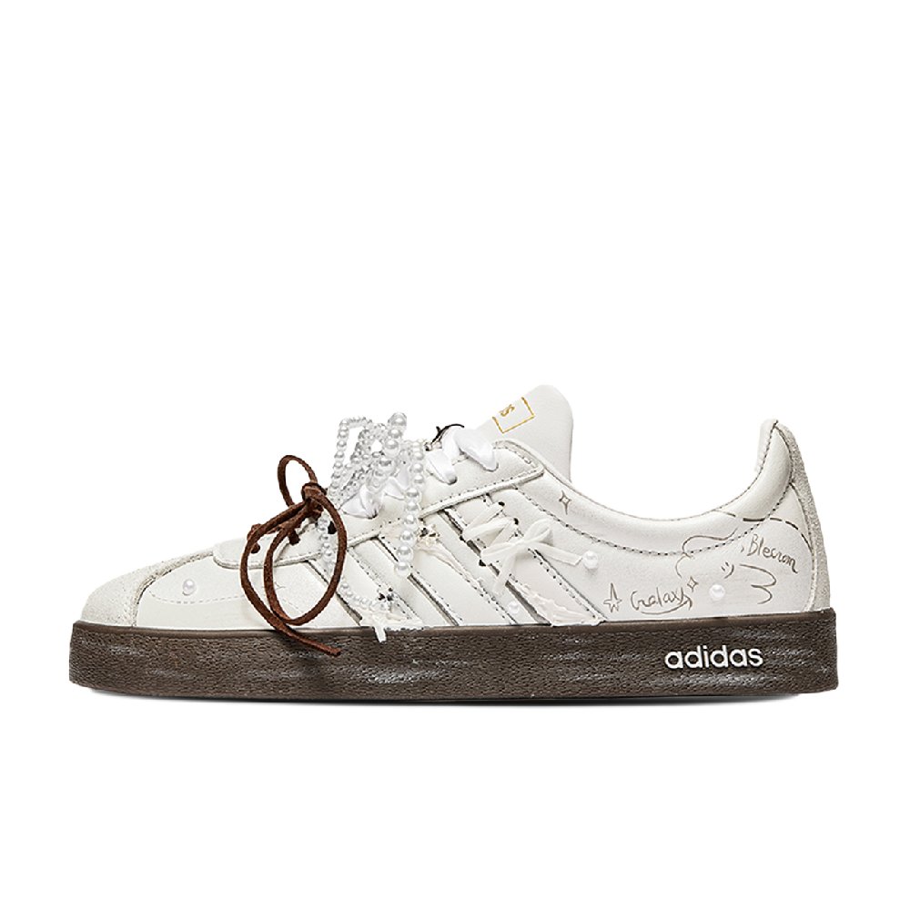 Adidas Neo VL Court 2.0 IC77 Salt White Journal Abrasion Resistant Low top Skateboard Shoes Unisex White