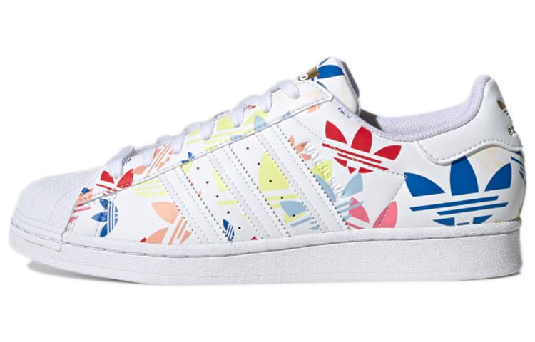 Superstar Adidas Originals 'Allover Trefoil - White Multi'