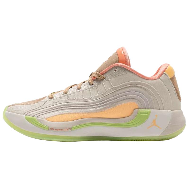 Jordan Luka 4 Abrasion Resistant Low Top Basketball Shoes Men's Beige