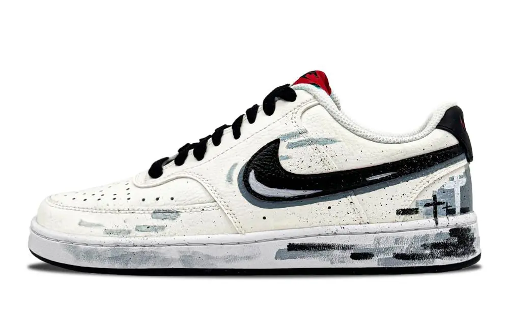 Nike Court Vision 1 Low Sacred Knight Cushioning Low top Skateboard Shoes Unisex White