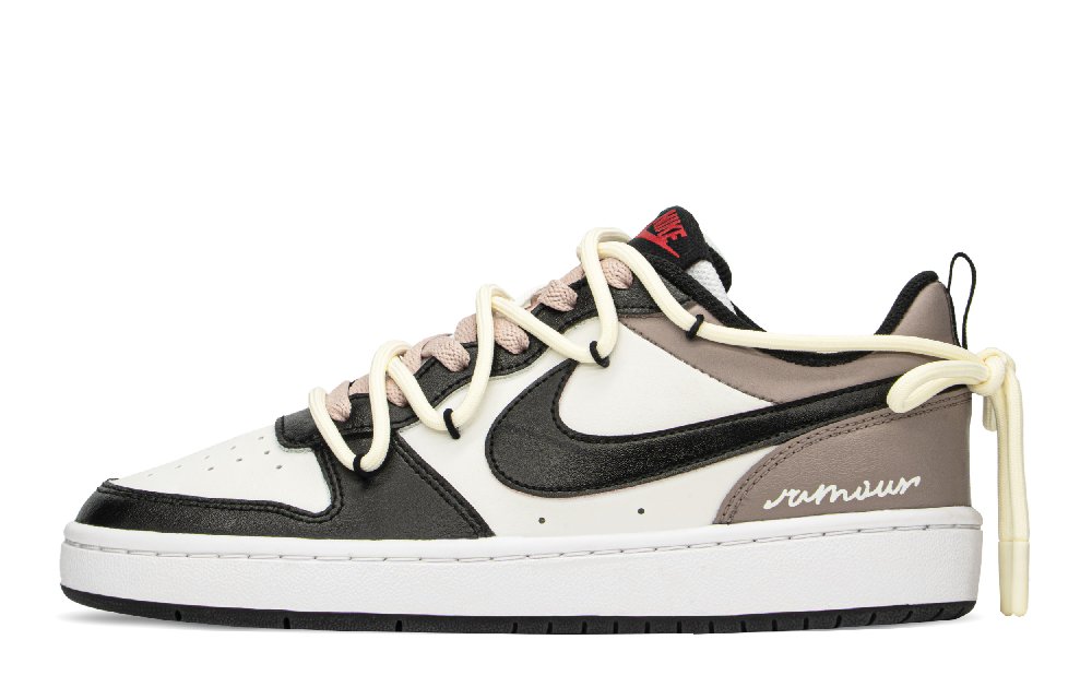 Nike Court Borough Series Skateboard Shoes Women's Low-Top Brown/Beige