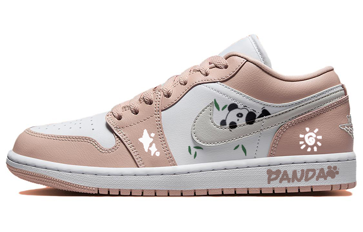 Jordan Air Jordan 1 Vintage Basketball Shoes Unisex Low Top White/Pink