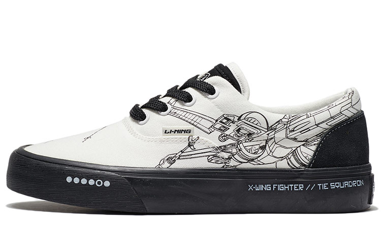 Li Ning X Star Wars Skateboarding Low 'Creamwhite Black' Women's