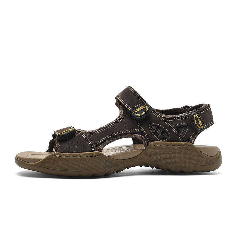 Jeep Beach Sandals Men Brown