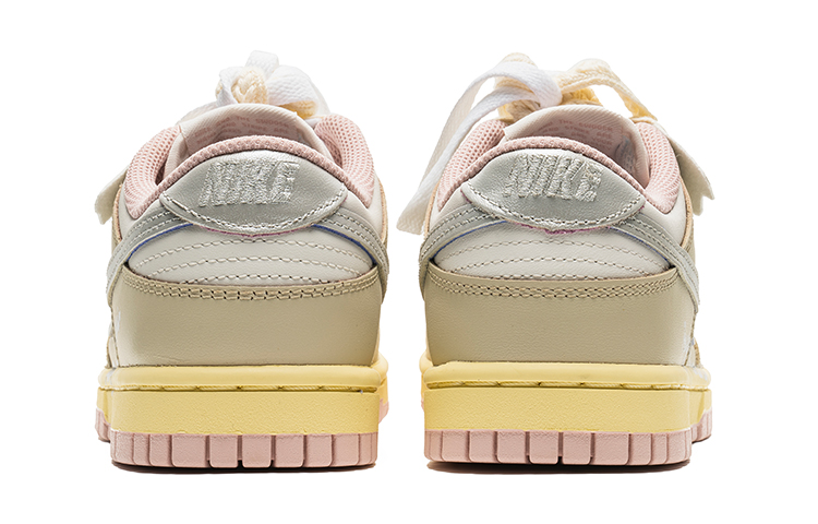 Nike Dunk Low Low-Top Skateboard Shoes Women's Silver Brown