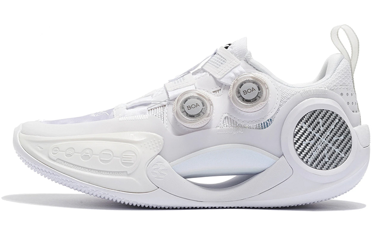 LINING WOW 9 Basketball Shoes Unisex Low top Standard White