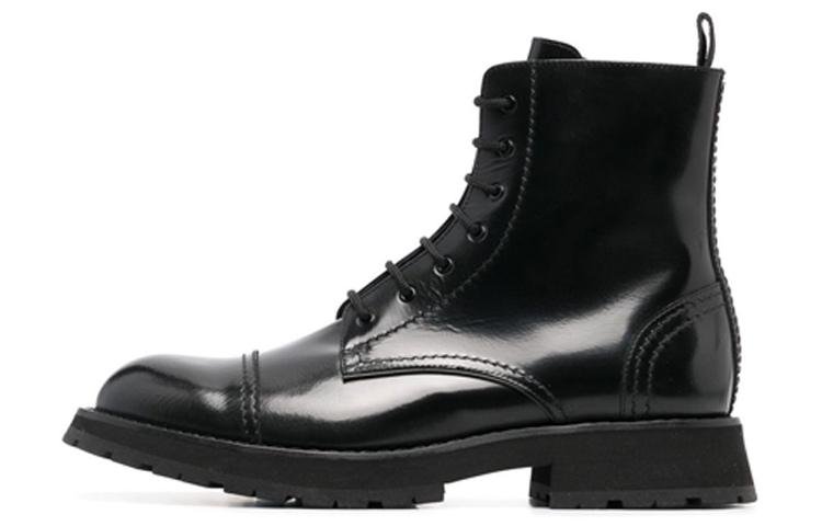Alexander McQueen Lace Up Ankle Boots