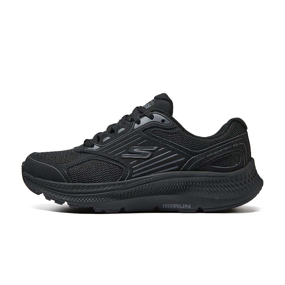 Skechers Cushioning Wear-Resistant Low-Top Running Shoes Women's All Black