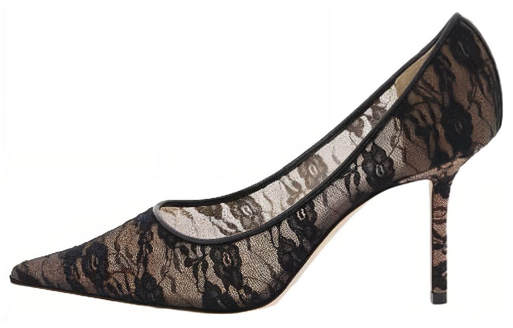 Jimmy Choo Slim Heel High Heels 8cm Women's Black White